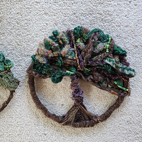 Handmade Tree of Life, fibers and crystals. - Picture 1 of 4